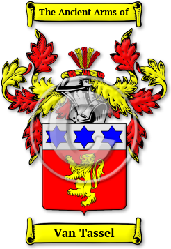 Van Tassel Family Crest Download (jpg) Legacy Series - 150 DPI